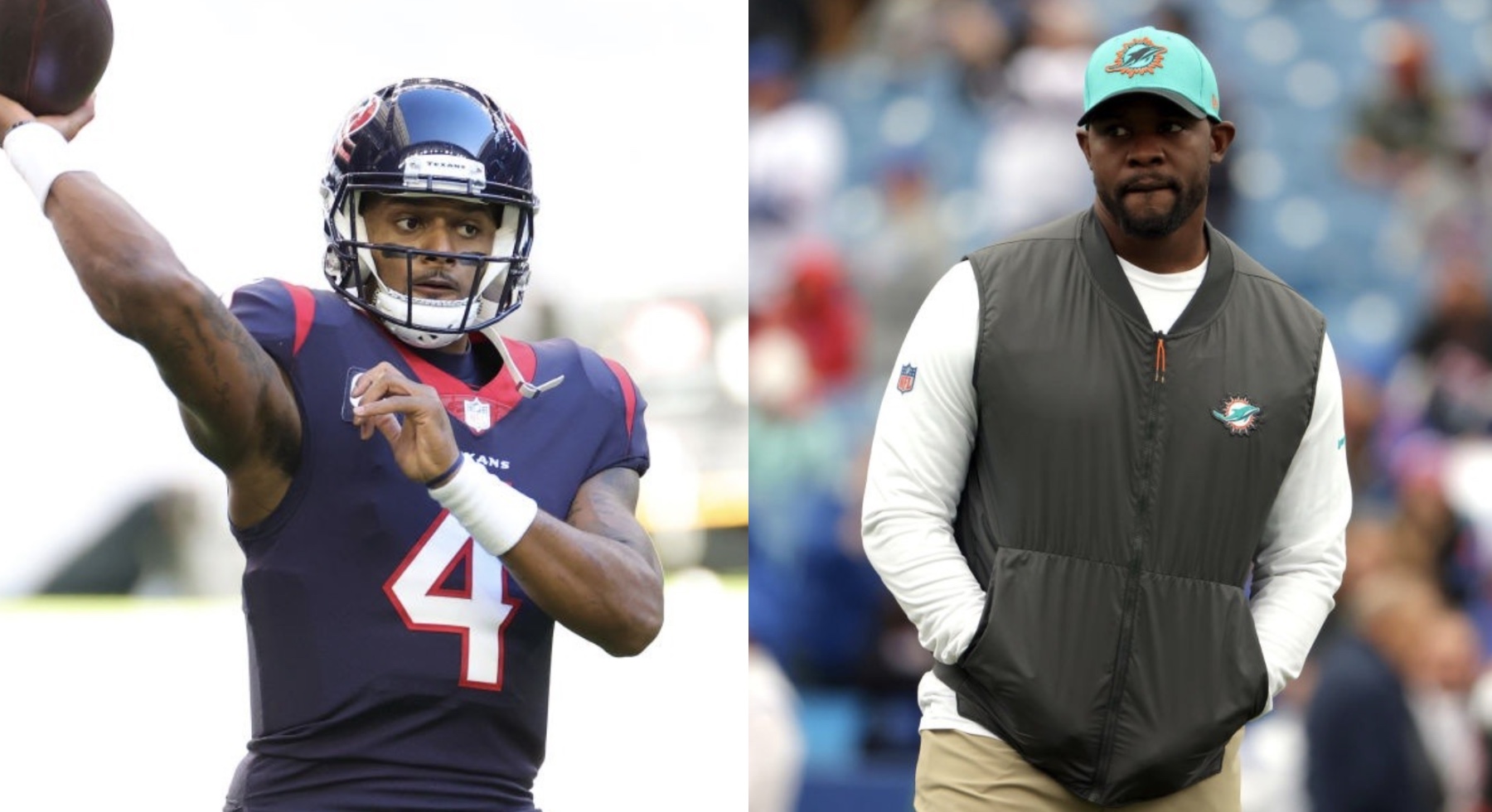 REPORT: Deshaun Watson & Brian Flores Speak Daily, Could Team Up On New ...