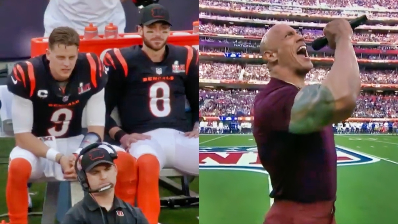 Joe Burrow, Zac Taylor were confused by The Rock's Super Bowl intro