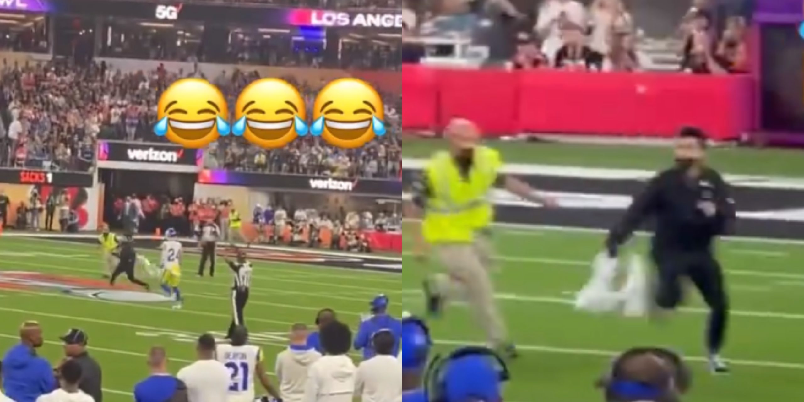 Closer Footage Shows Rams’ Taylor Rapp Chasing Fan On Field Before