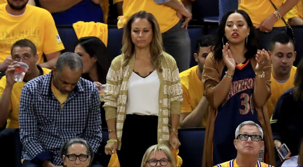 Steph Curry's father Dell Curry, mother Sonya Curry, and wife Ayesha Curry