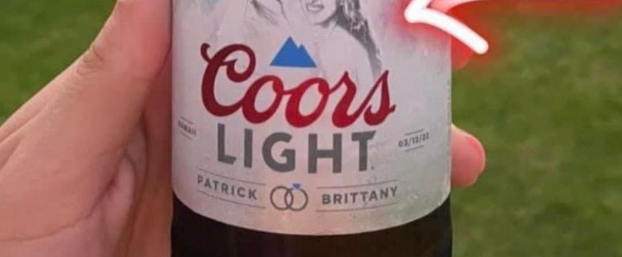 Patrick Mahomes & Brittany Matthews Got Gifted With Their Own Personalized Coors  Light Bottles For Wedding (PIC)