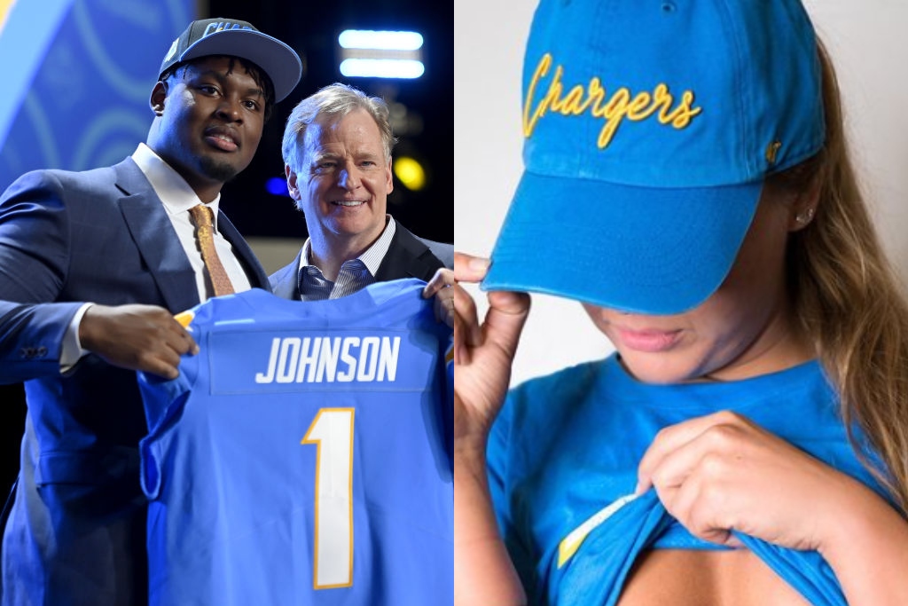 Chargers host NFL Draft Party at SoFi Stadium in Inglewood; Select Zion  Johnson with 17th pick - CBS Los Angeles