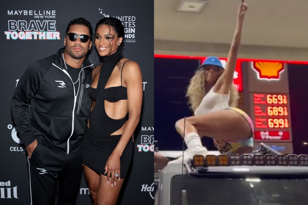 Russell Wilson's Wife Ciara Goes Viral For Twerking On A Bronco At Gas  Station (VIDEO)