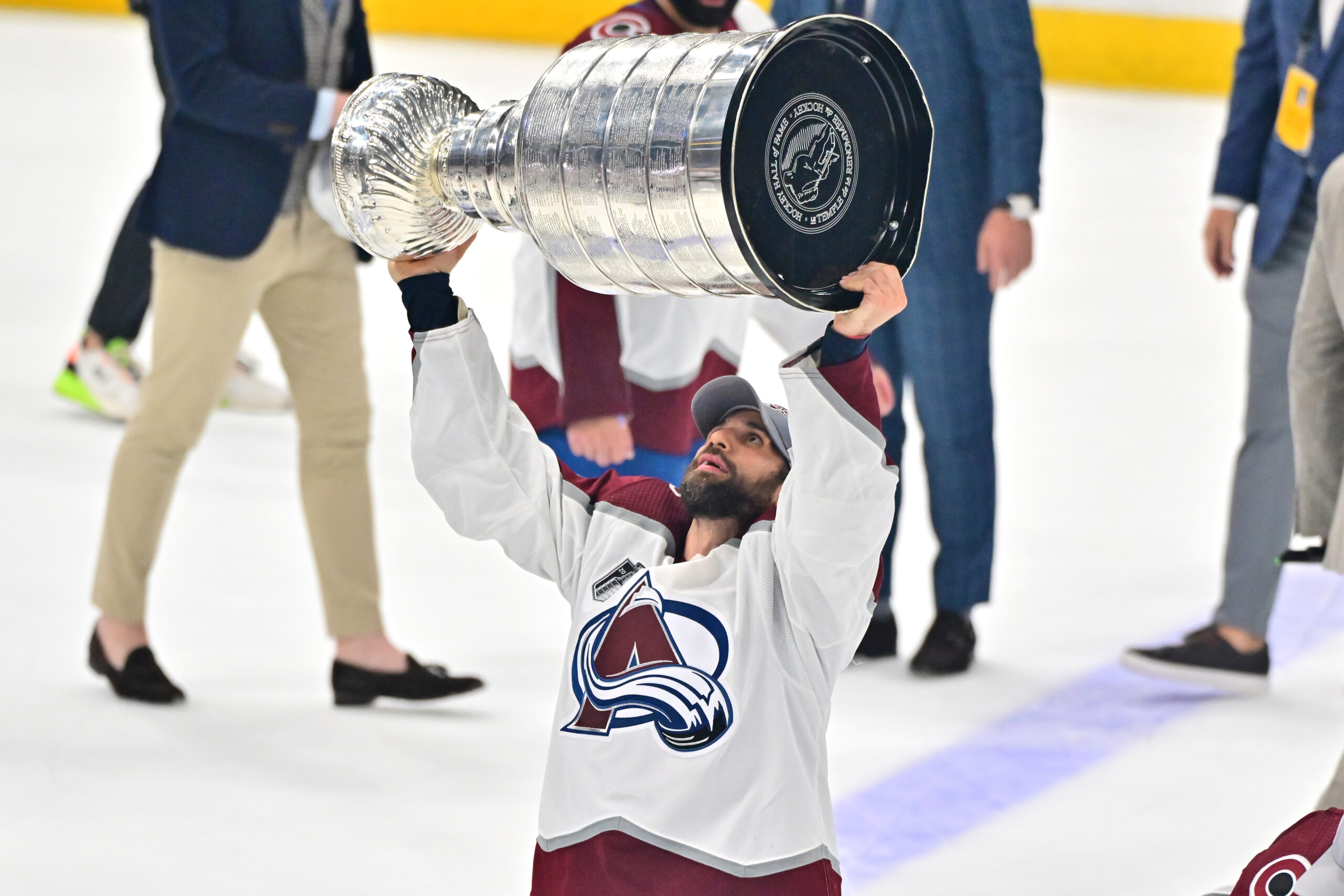 I guess it's a new record': Avalanche dents Stanley Cup minutes after  winning
