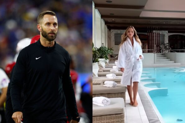 Kliff Kingsburys Smoking Hot Girlfriend Drops Her Robe To Expose Her Bikini Clad Body Video 