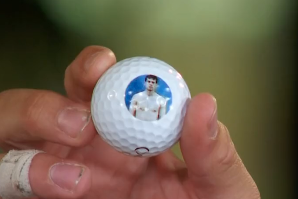 Josh Allen has golf ball Tom Brady combine photo thanks Buffalo company