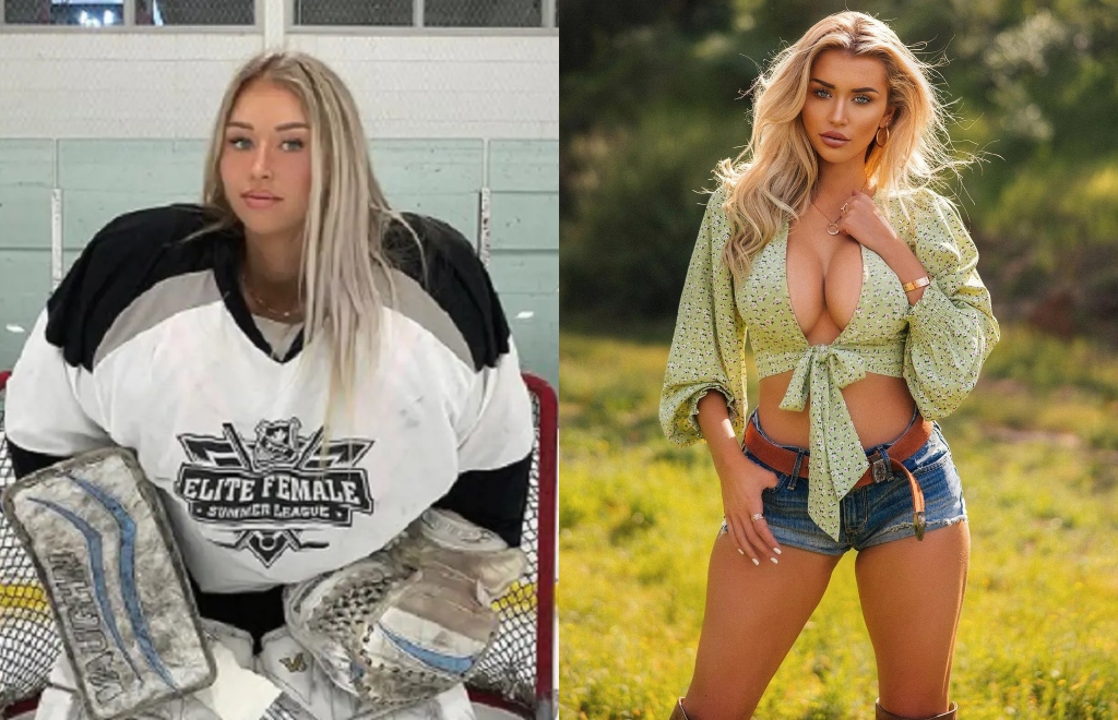 Meet the world's sexiest hockey goalie who has sent pulses racing on the  ice and stunned Instagram with skimpy selfies