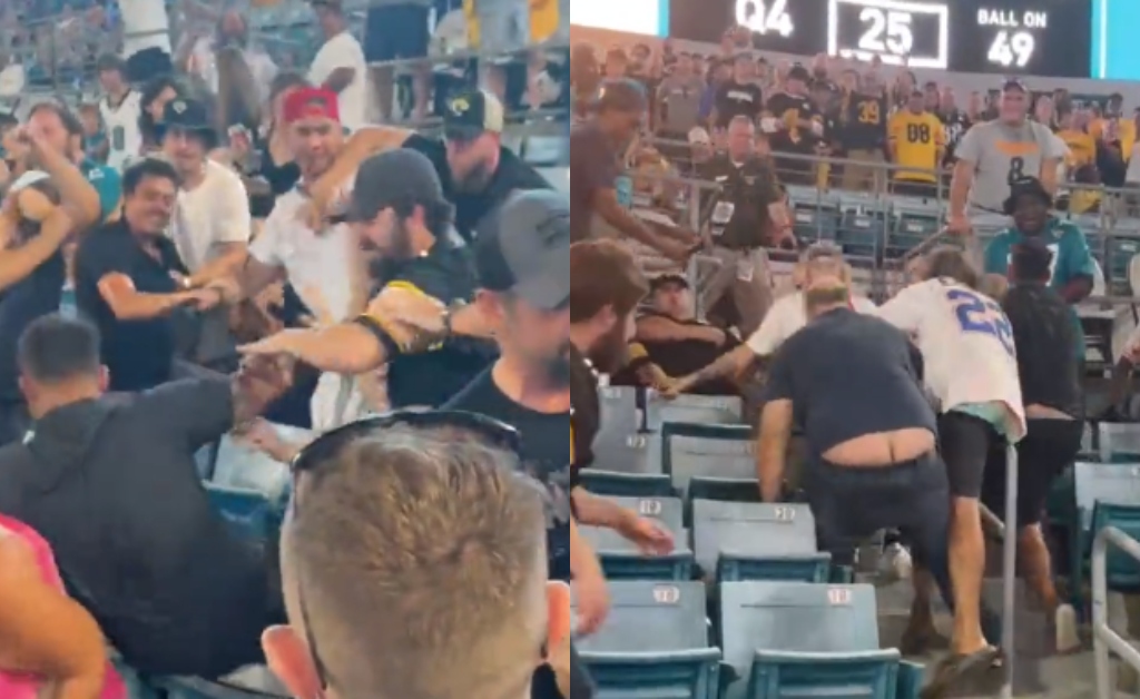 Video: Massive Brawl Erupts Among NFL Fans During Jaguars-Steelers  Preseason Game - 21.08.2022, Sputnik International