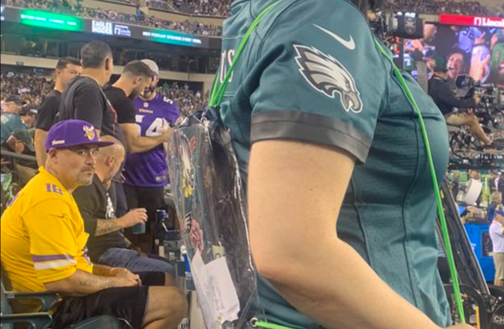 Creepy Minnesota Vikings Fan Caught Staring At Attractive Eagles Fan In