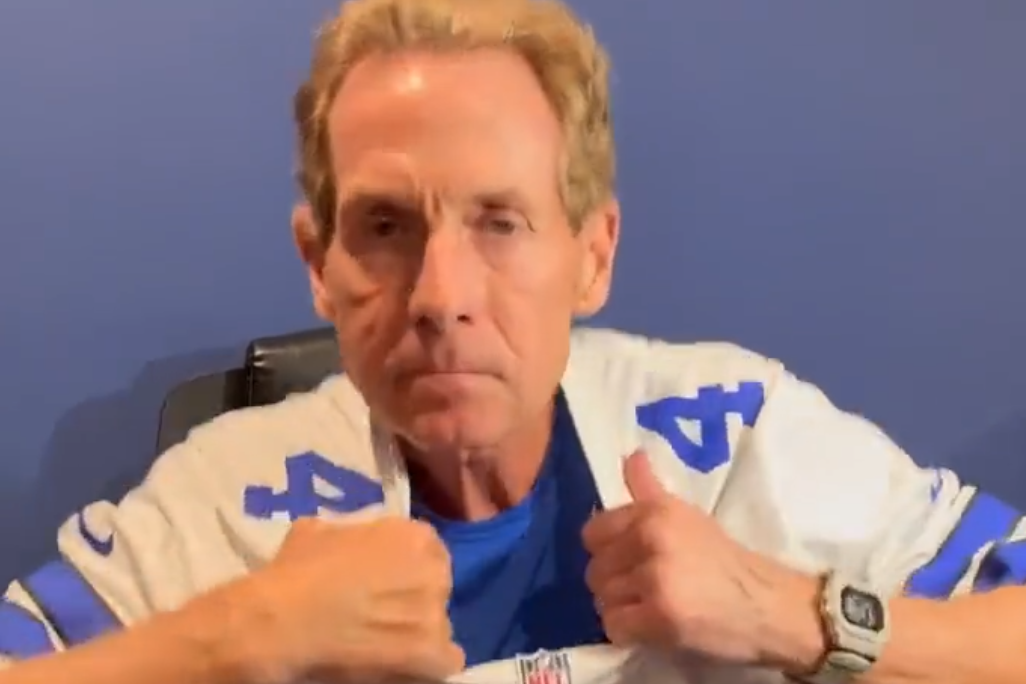 Skip Bayless Angrily Tosses Cowboys Hat & Jersey Away, Puts On Tom