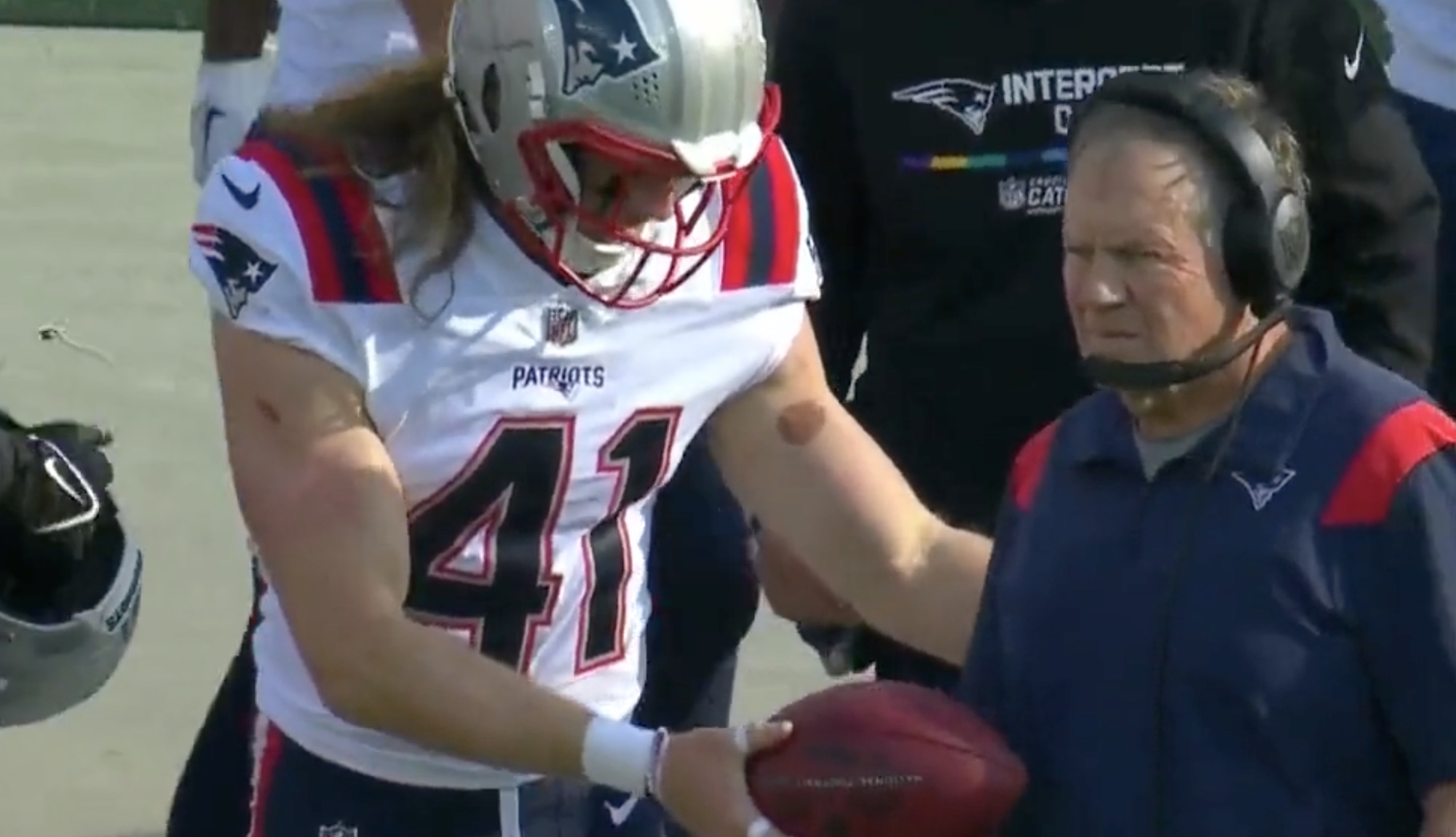 Bill Belichick Explains Snubbing Rookie's Game Ball Offer