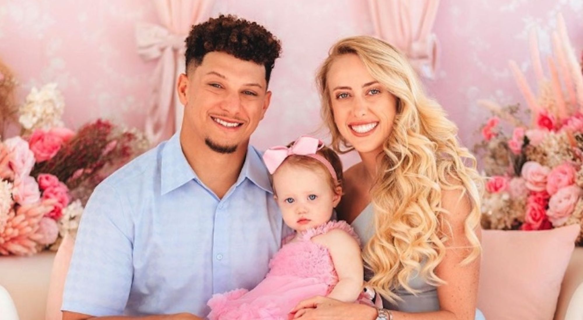 Brittany Matthews and Patrick Mahomes and their daughter