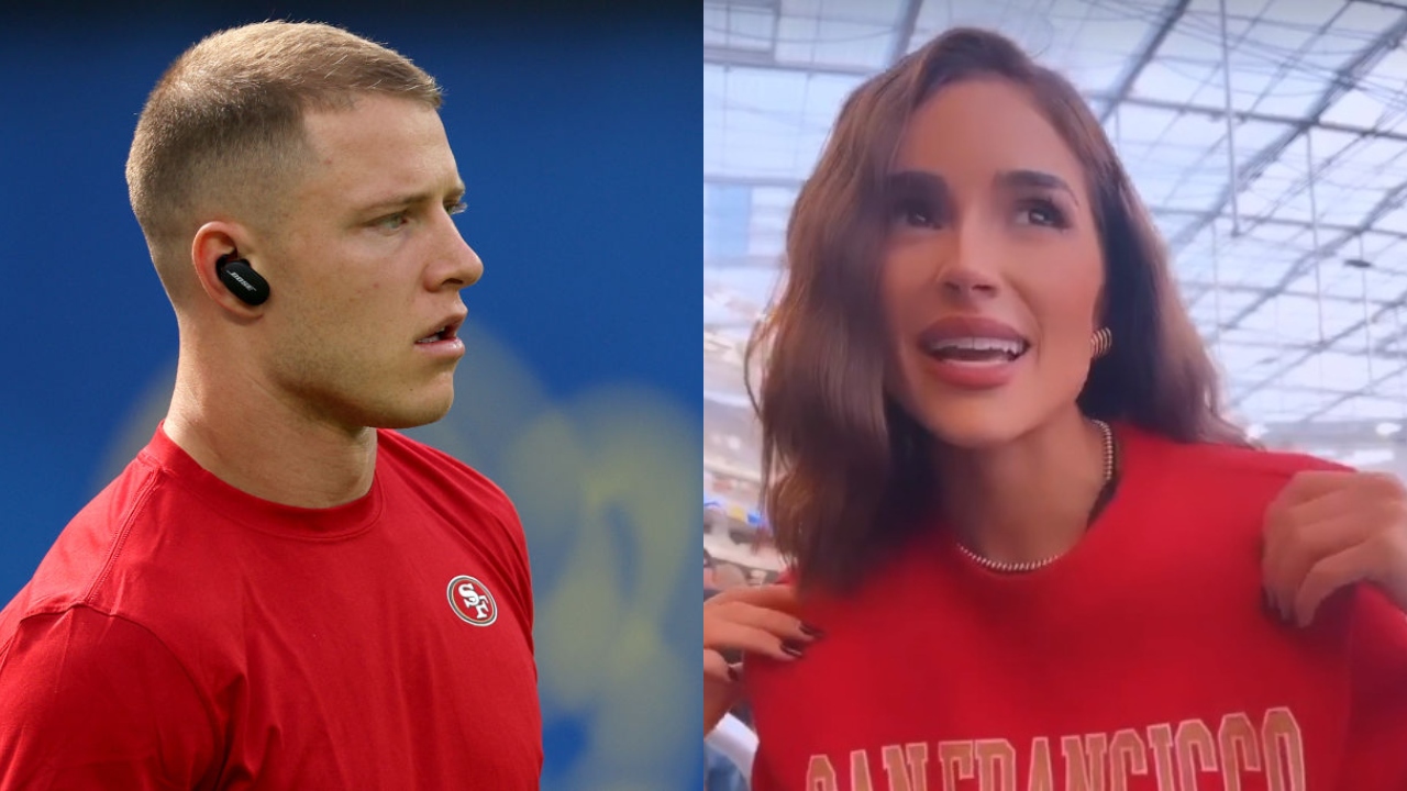 Christian McCaffrey's girlfriend turned heads at Sofi Stadium