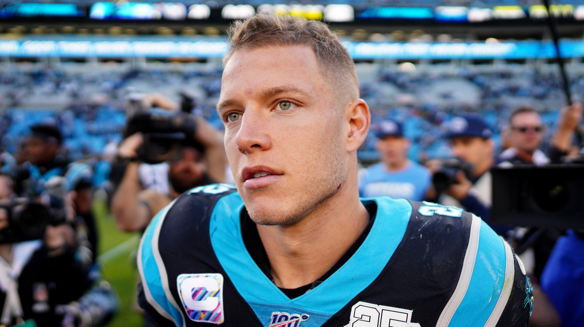 Christian McCaffrey bids Carolina fond farewell en route to 49ers