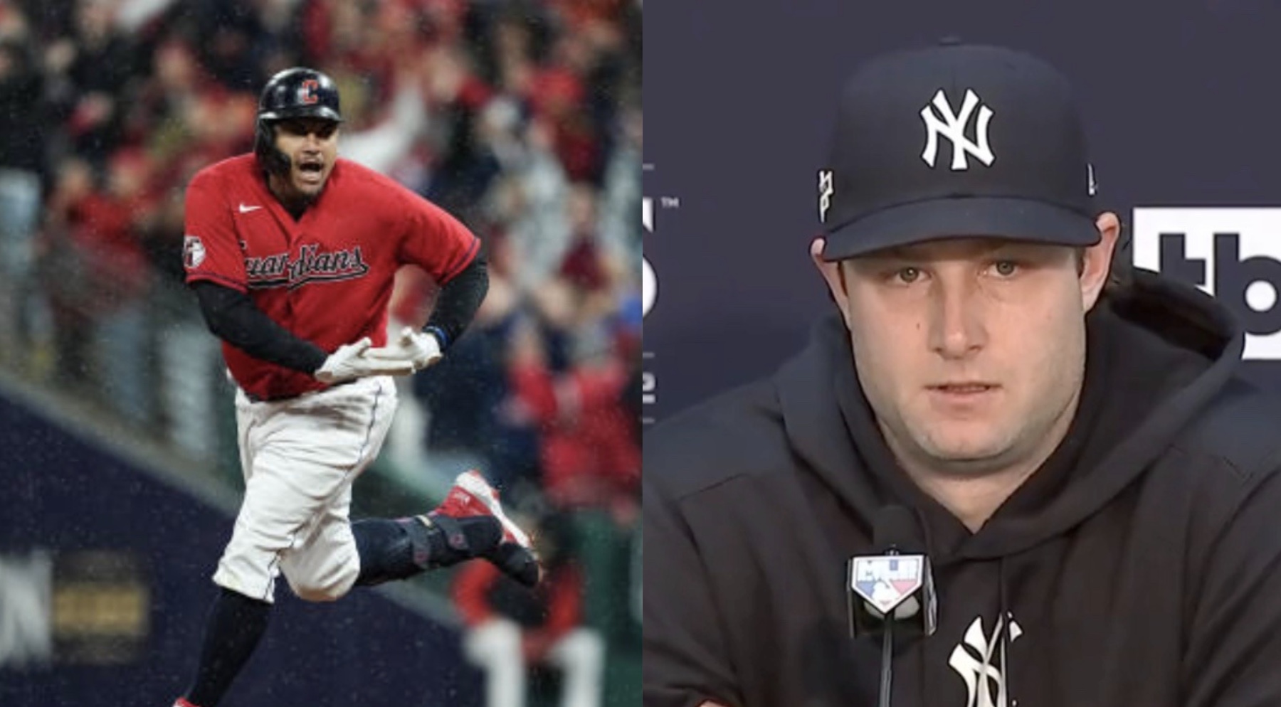 Guardians' Josh Naylor taunts Gerrit Cole after home run