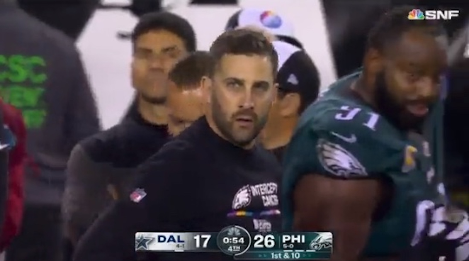 Eagles HC Nick Sirianni Caught Yelling "F-ck You" At Cowboys