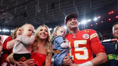 Patrick Mahomes with his Family