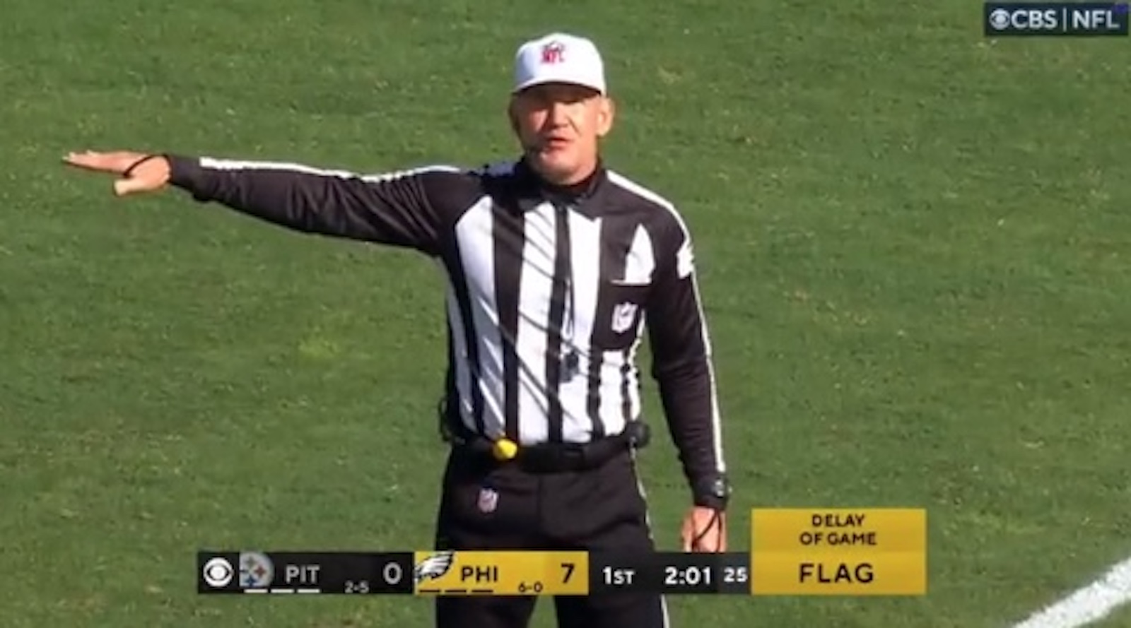 NFL ref Clete Blakeman makes bungled penalty announcement, laughs off word  salad