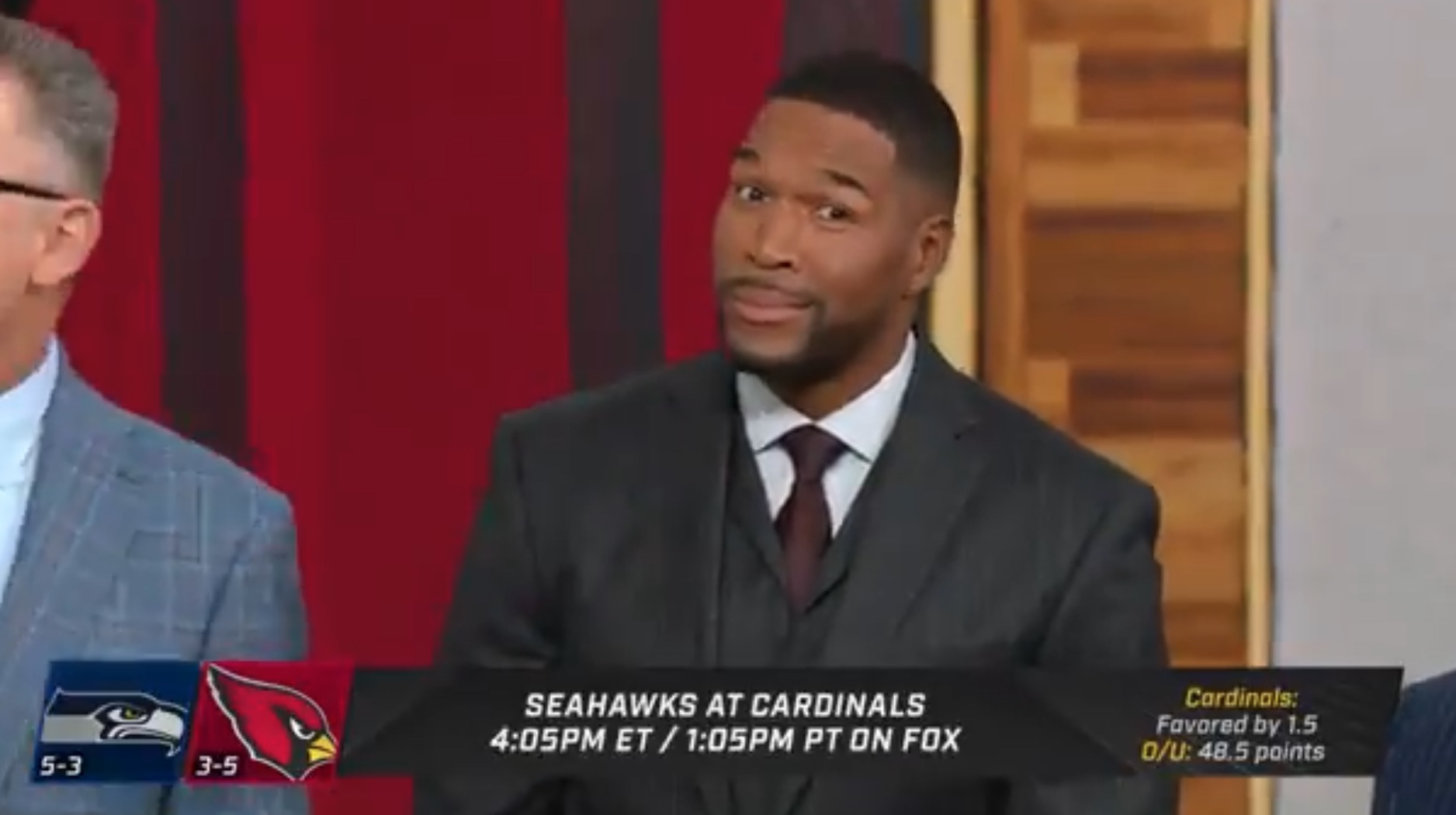 Michael Strahan and the FOX NFL Sunday crew discuss their bizarre pregame  superstitions