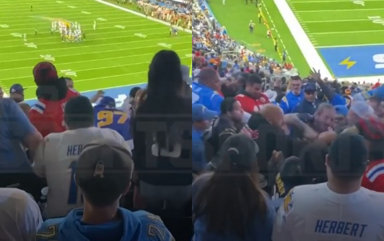 Chargers Fans Trade Haymakers In Wild Fight During Chiefs Game