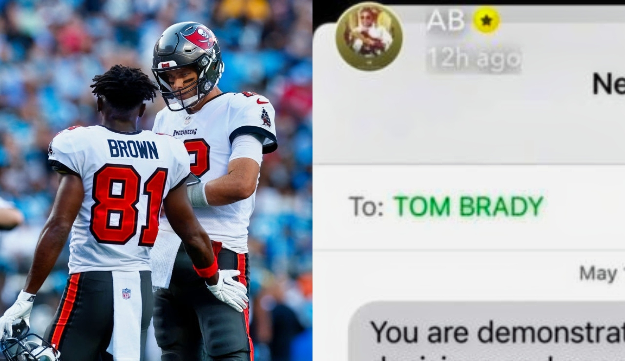 Antonio Brown posts emotional text message from Tom Brady on Snapchat