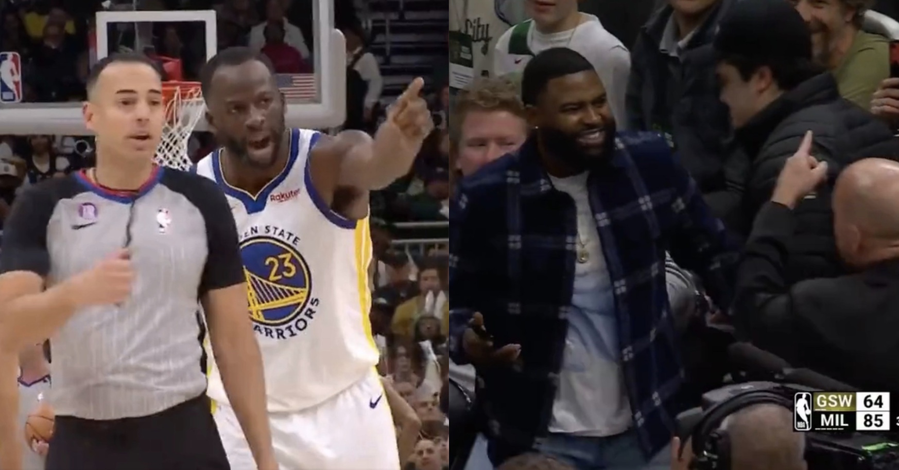 Draymond Green Has Bucks Fan Ejected From Game (VIDEO)