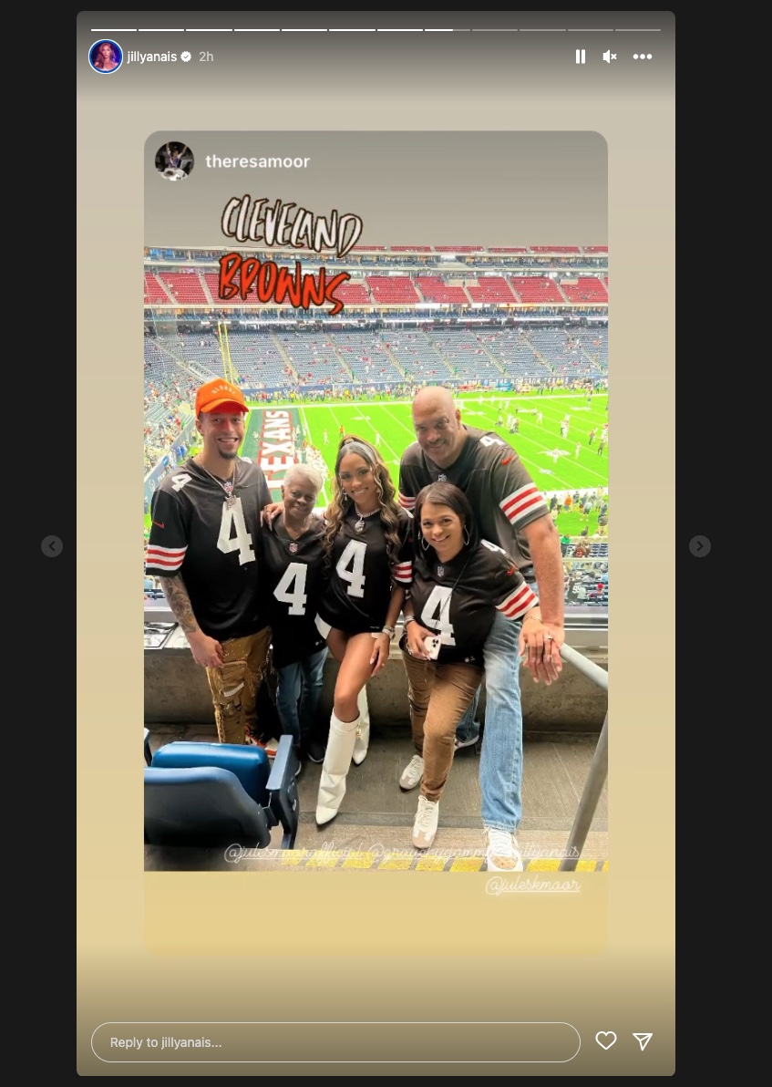 Deshaun Watson's Girlfriend Spotted At Texans-Browns Game