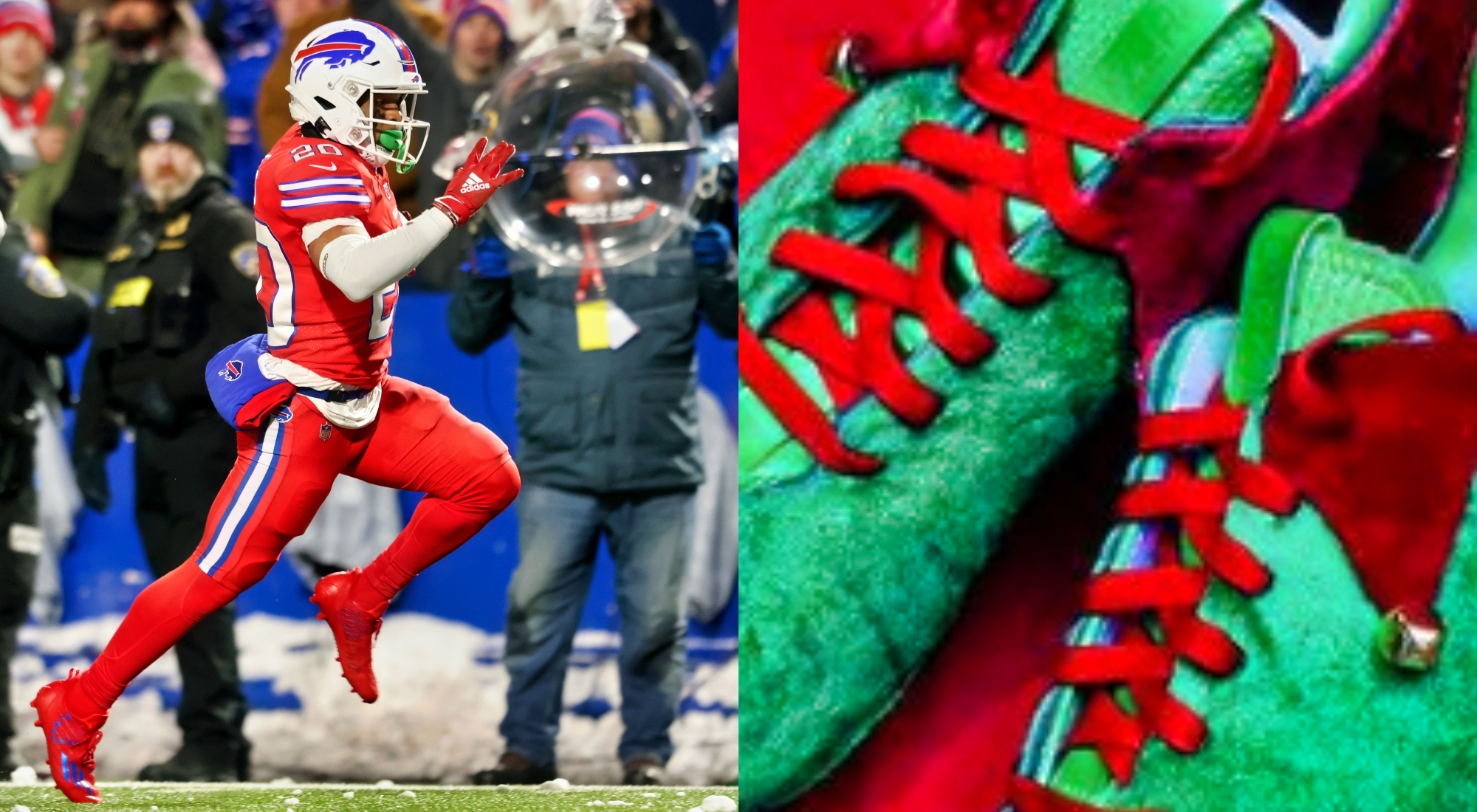 Bills RB Nyheim Hines Cops 'Santa's Helpers' Cleats For Christmas