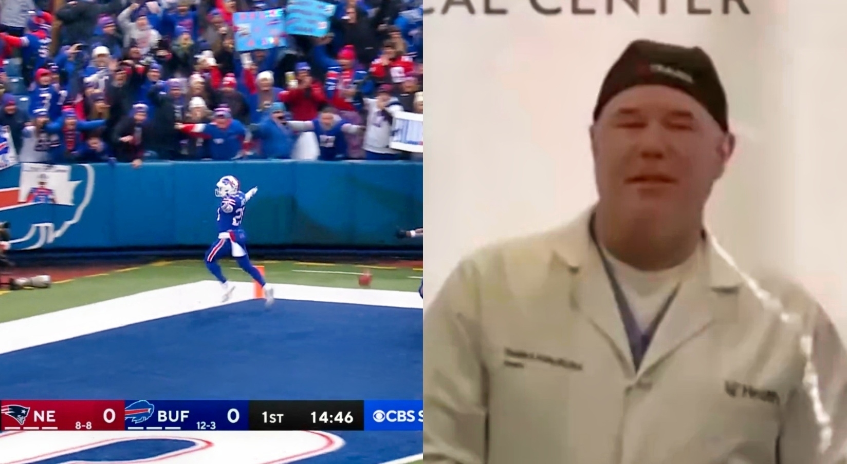 Doctor Describes Damar Hamlins Wild Reaction To Bills Kickoff Td 