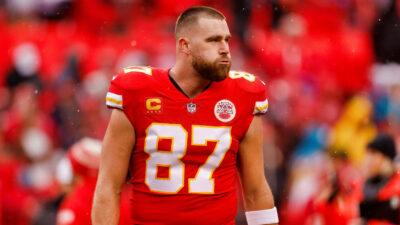 Travis Kelce pouting