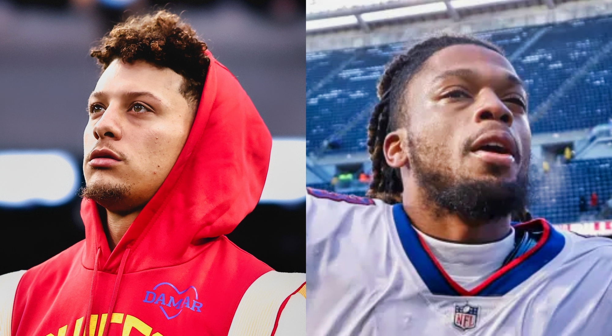 Patrick Mahomes Rocks Custom Shirt In Support Of Damar Hamlin