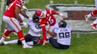 Tackle on Patrick Mahomes