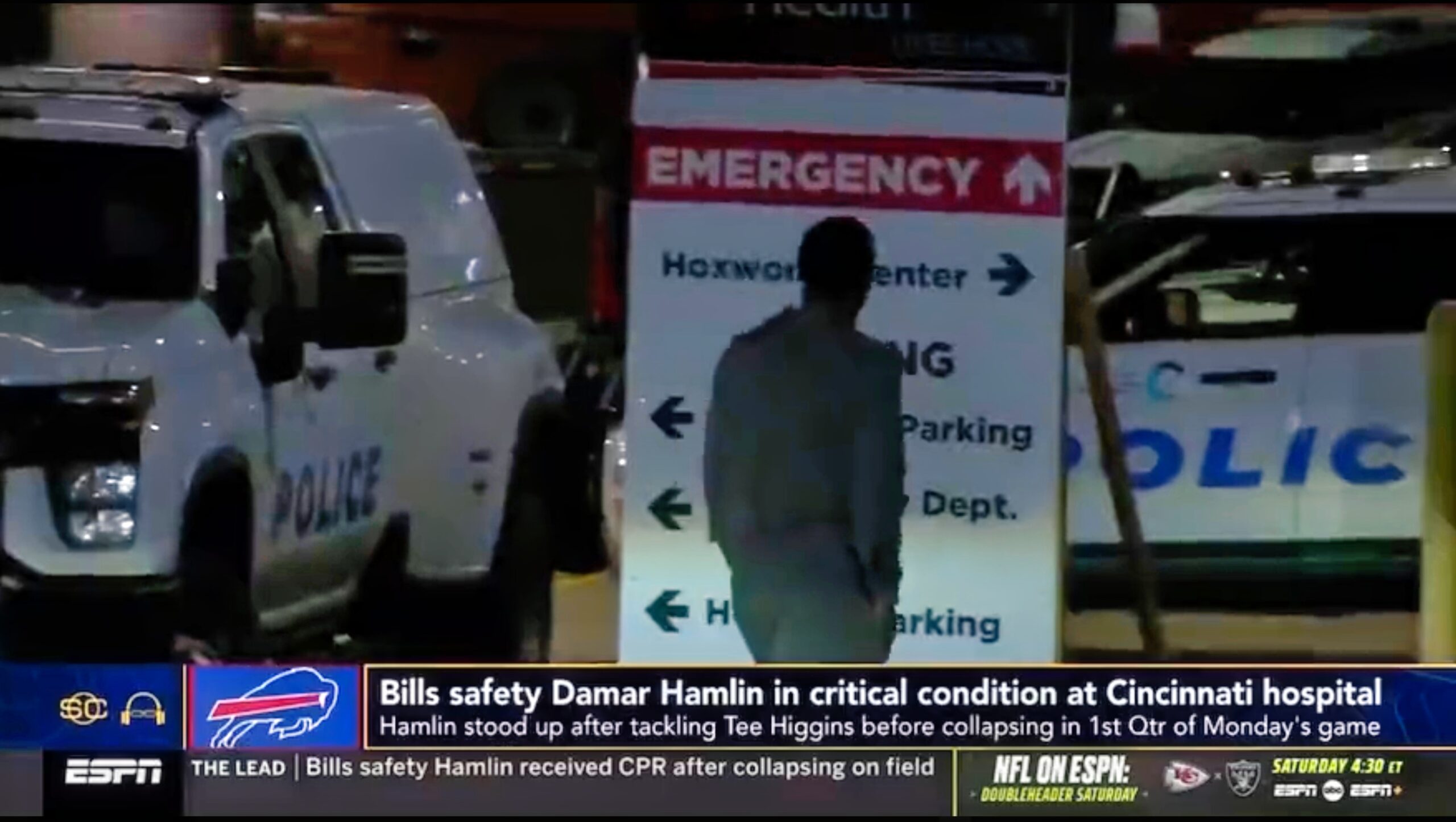 Stefon Diggs Arrives At Hospital To Be By Damar Hamlin's Side, Gets Stopped  By Cops Who Didn't Know Who He Was (VIDEO)