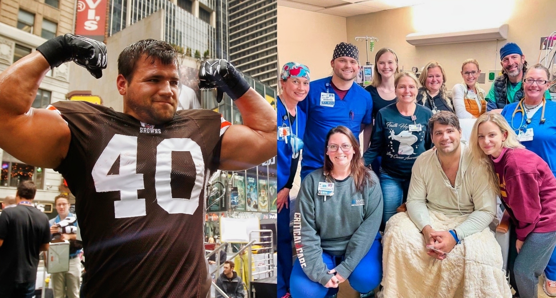 Denver Bronco Home From Hospital After Saving Kids From Drowning