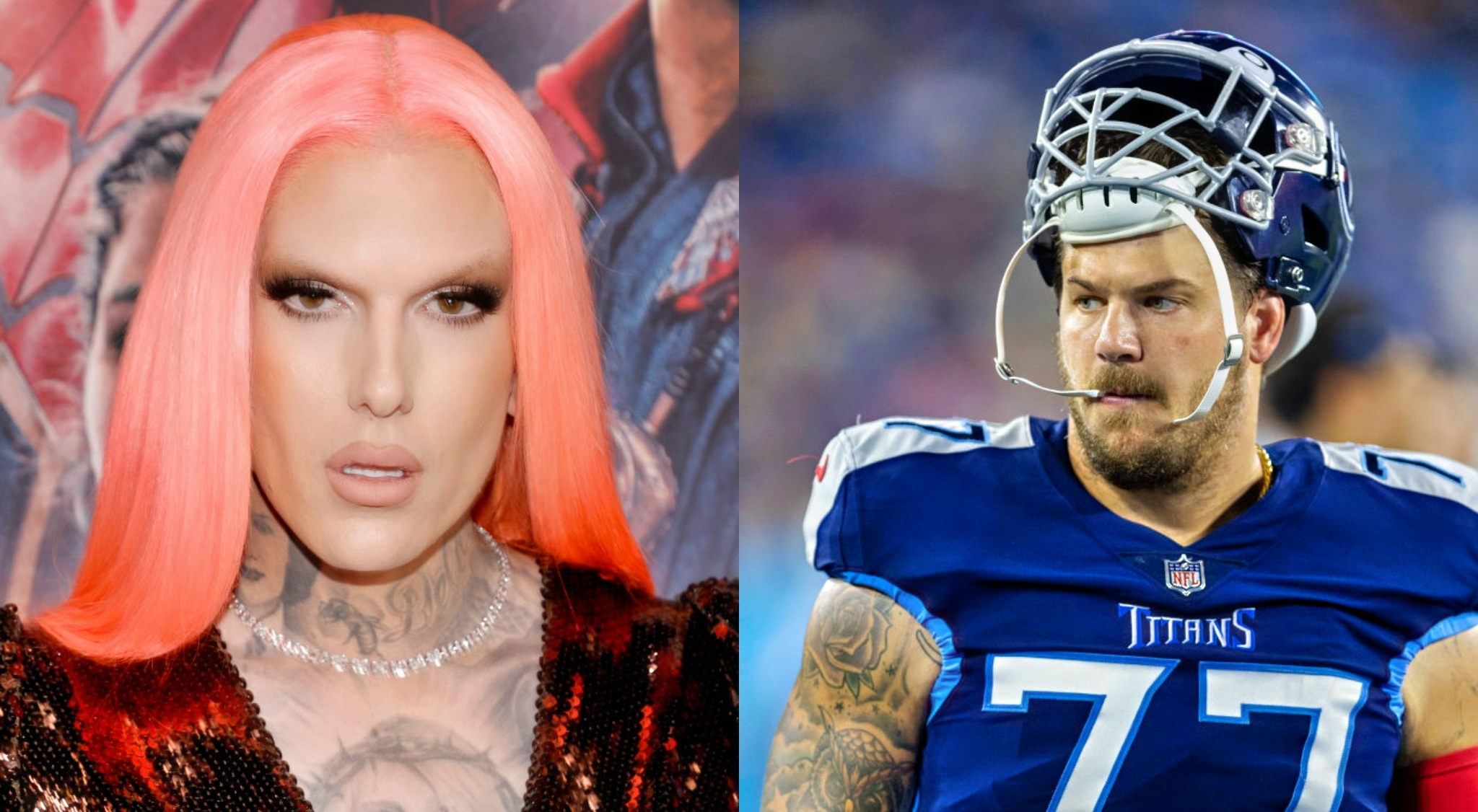 Jeffree Star Reveals His 'NFL Boo' as Titans' Taylor Lewan