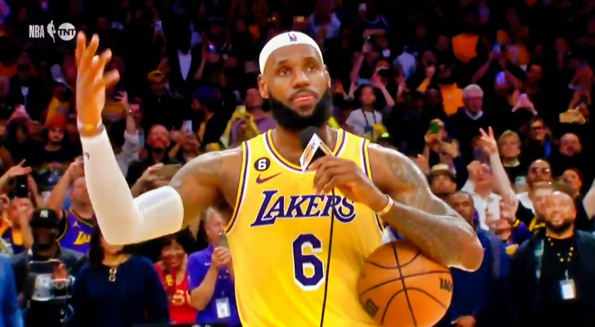 LeBron James Drops F-Bomb During Speech After Setting NBA Point Record ...