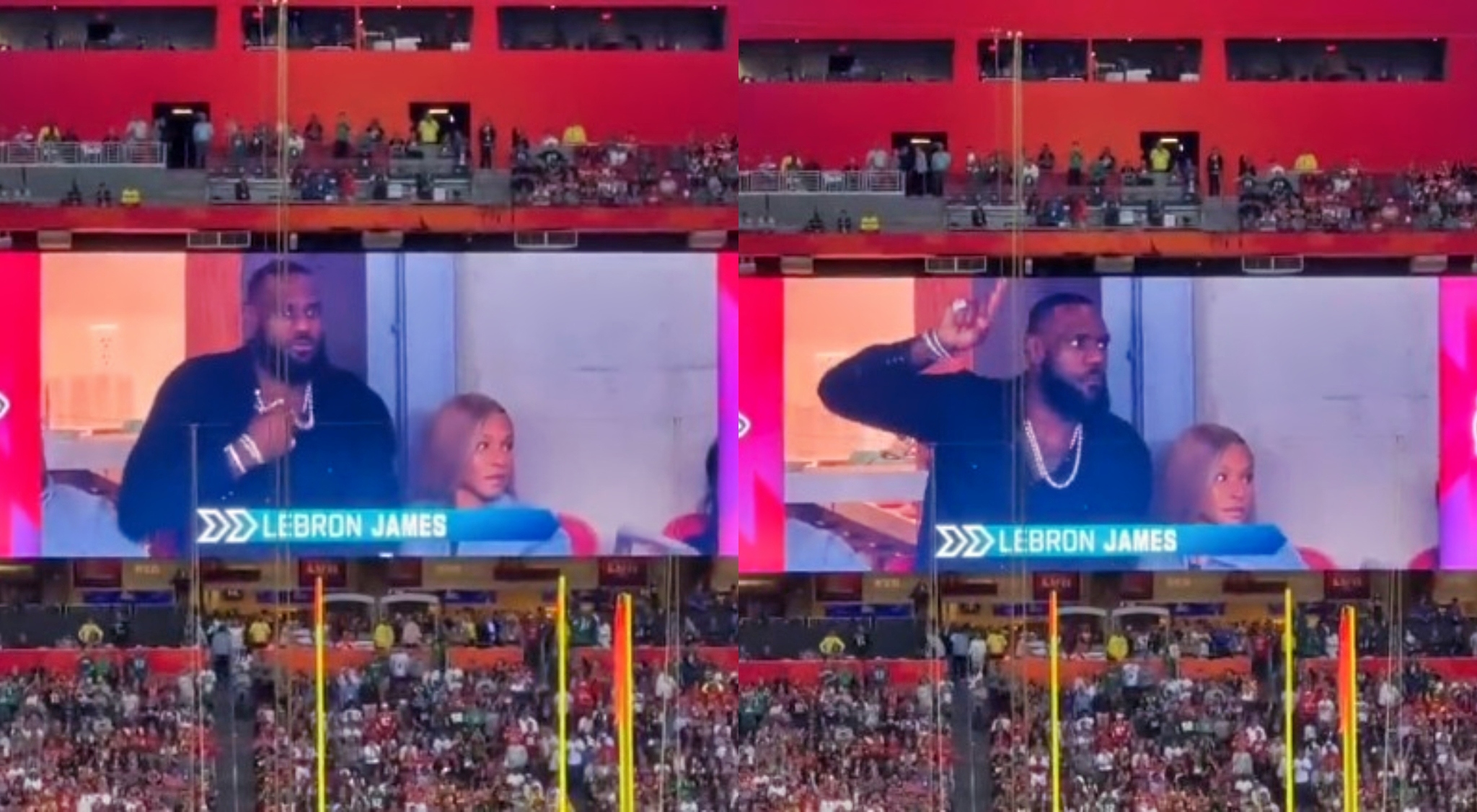 LeBron Had Funny Reaction To Fans Booing Him At Super Bowl