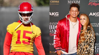 Patrick Mahomes and his wife Brittany mathews