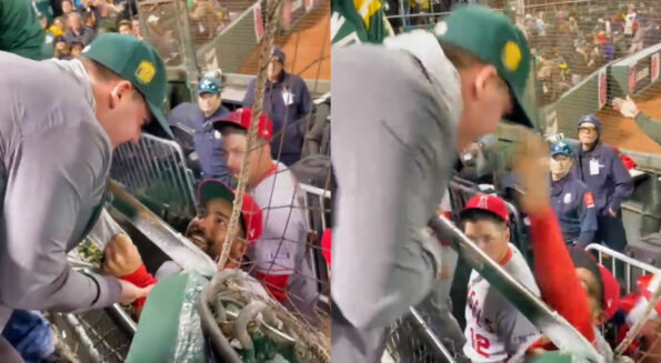 Anthony Rendon Caught On Video Taking A Swing At A Rival Fan