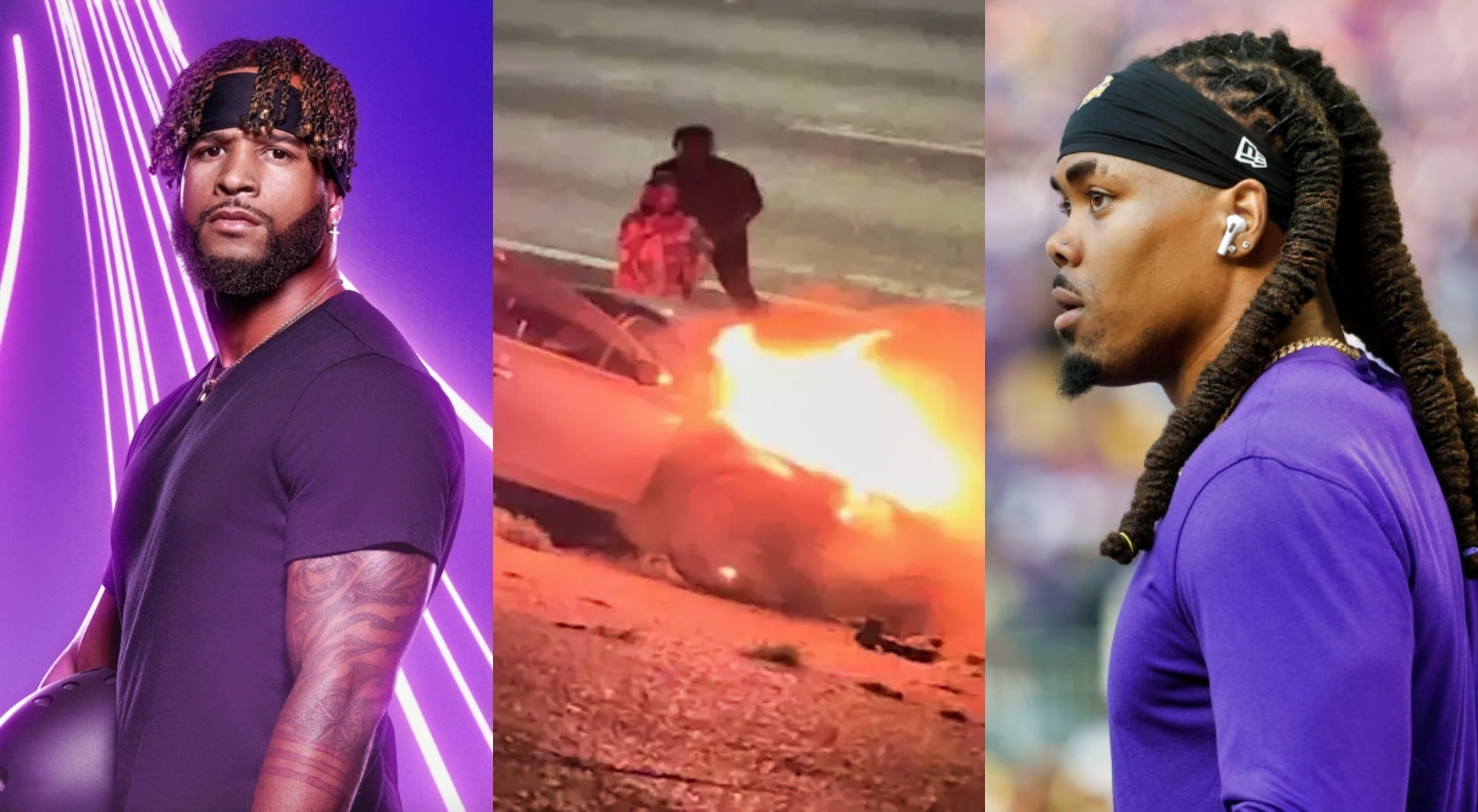 Vikings WR KJ Osborn details pulling man from burning car in Texas