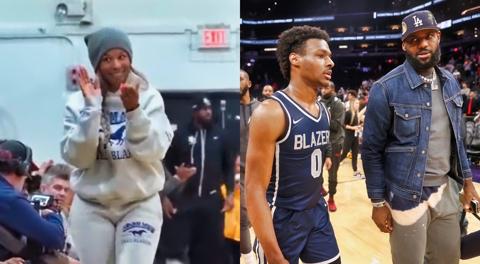 Savannah James Shamed LeBron Troll At One Of Bronny's Games