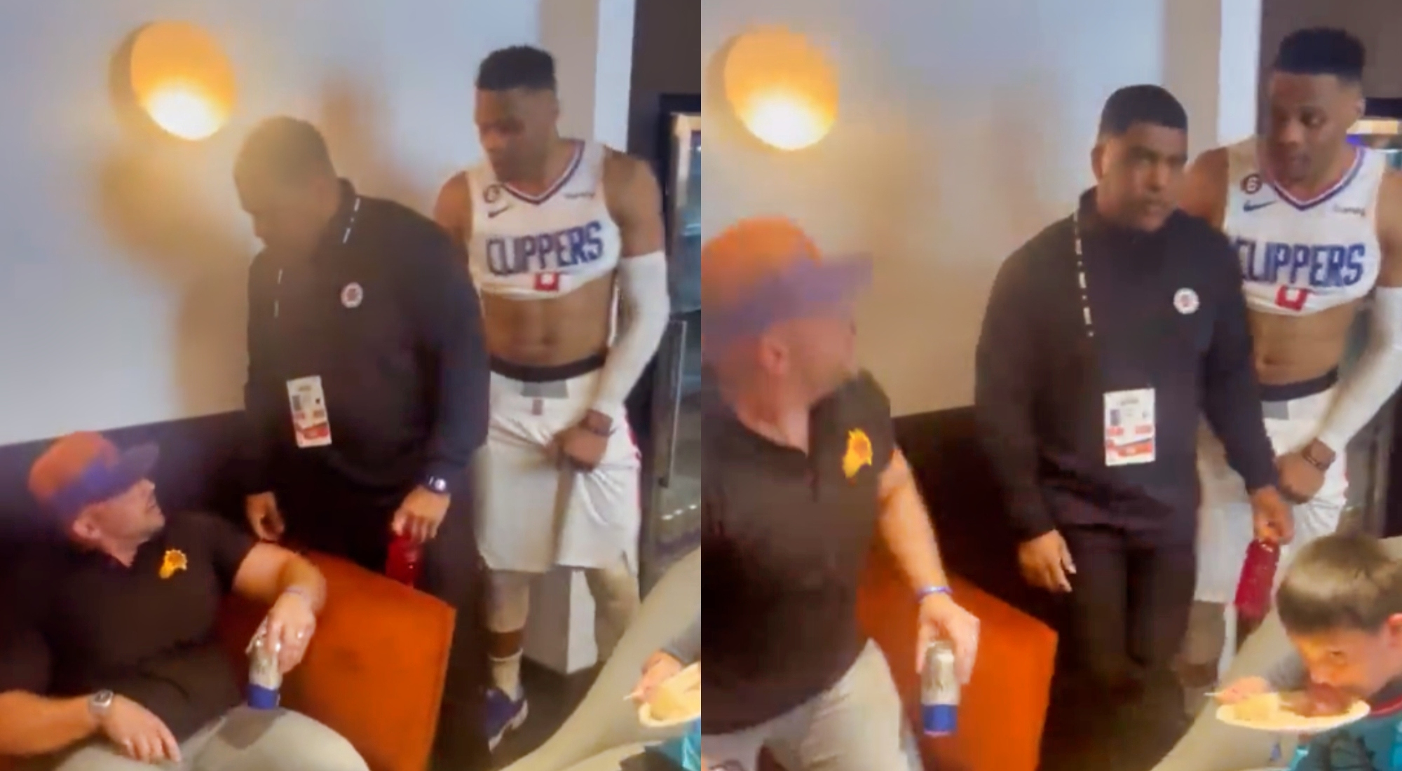 Russell Westbrook Clashed With Suns Fan During Halftime