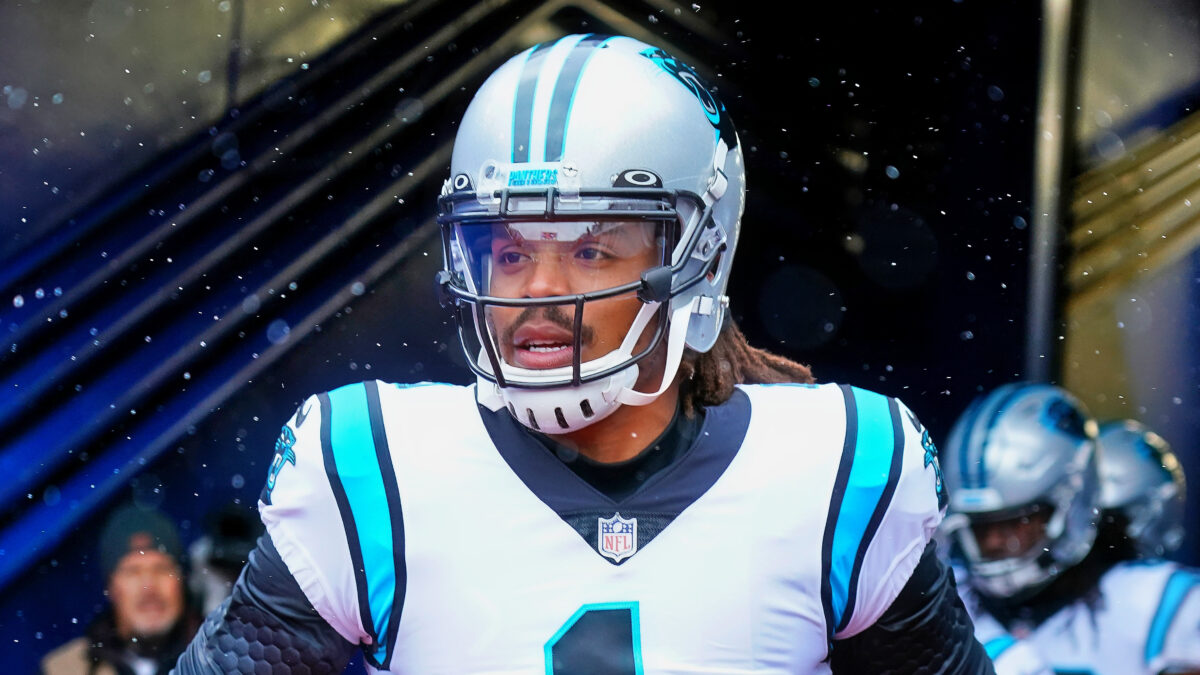 Cam Newton in Panthers uniform