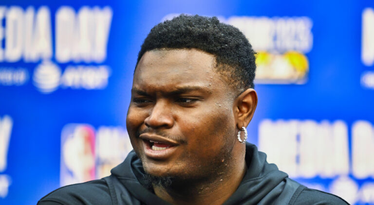 Zion Williamson smirking