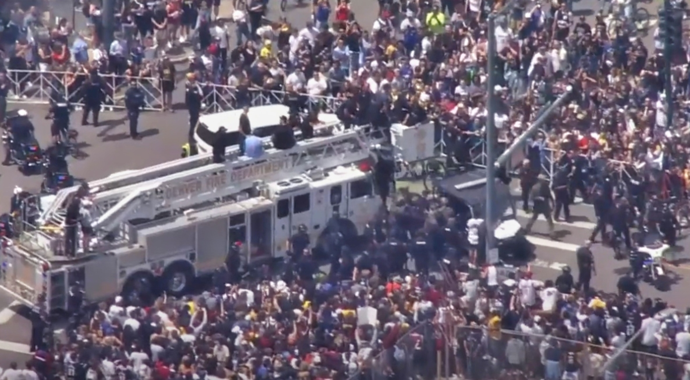 Cop Hit By Firetruck During Nuggets Parade May Lose His Leg