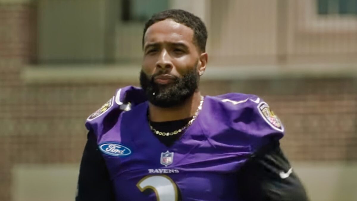 Odell in Ravens uniform