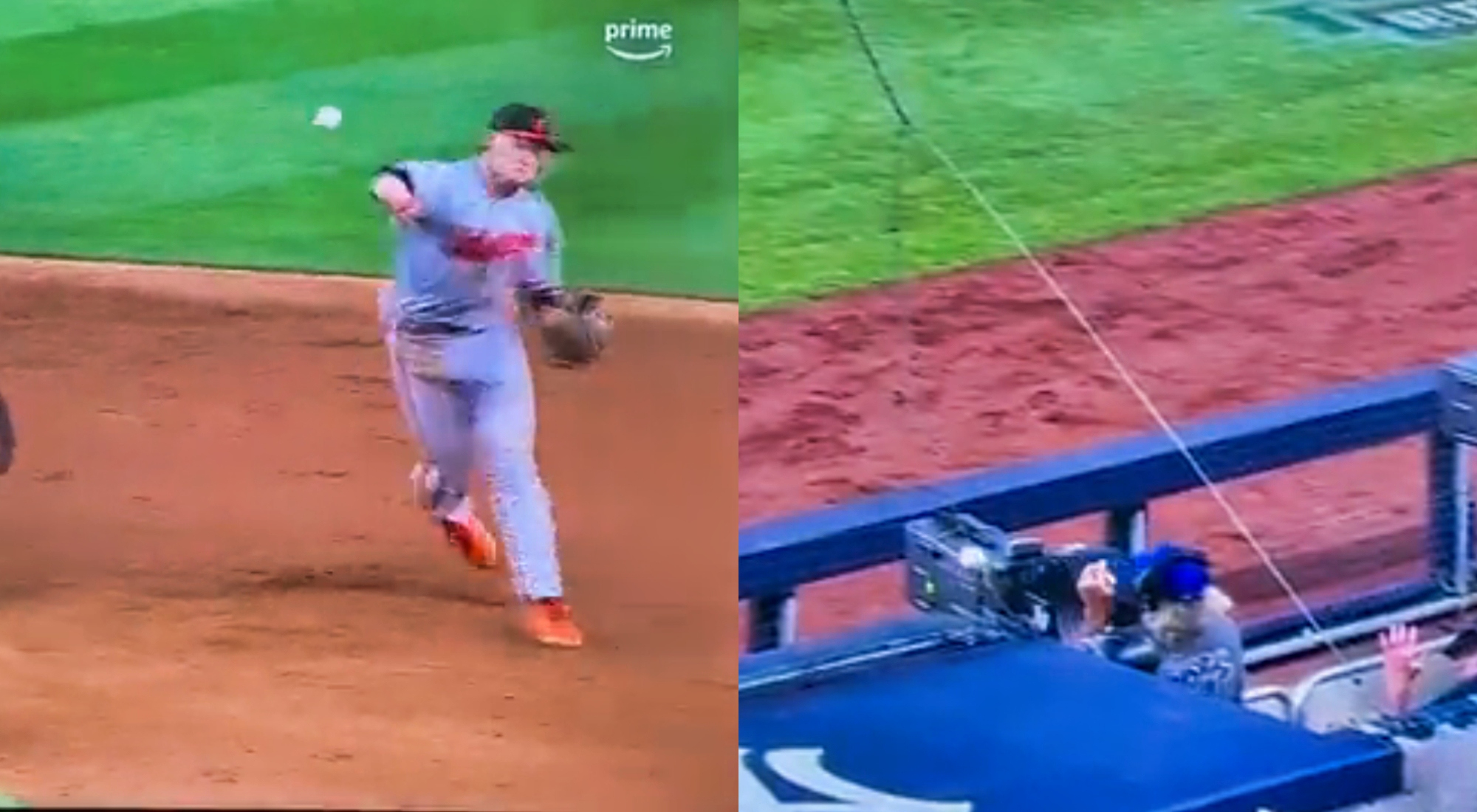 Cameraman at Yankee Stadium injured by wild throw from Orioles