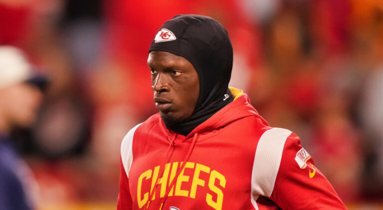 Kadarios Toney in Chiefs sweater