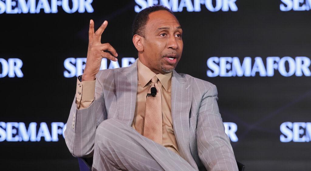 Stephen A. Smith gesturing