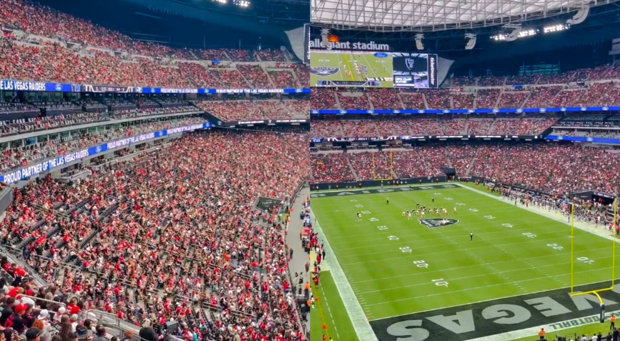 49ers Fans Take Over Allegiant Stadium For Game vs. Raiders